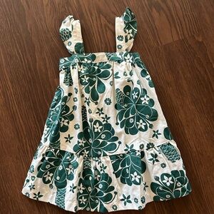 Floral Green and White Patagonia Dress